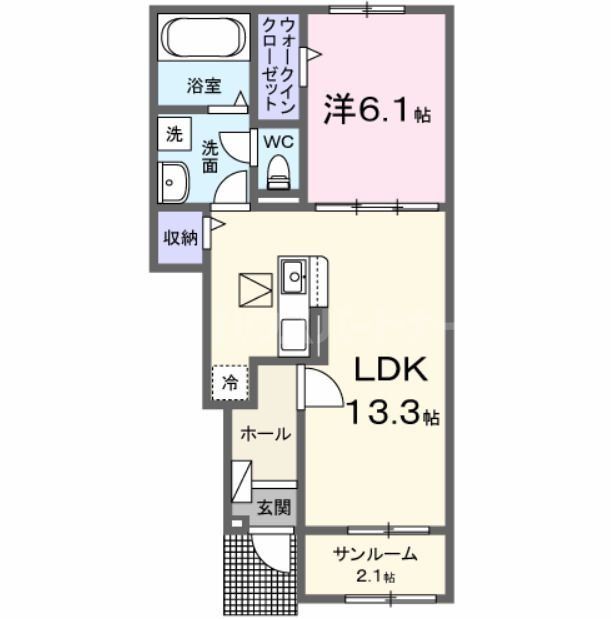 1階の間取り図