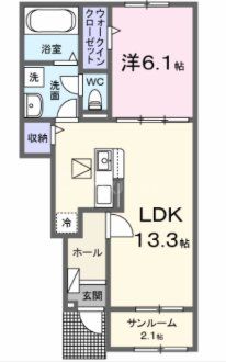 1階の間取り図