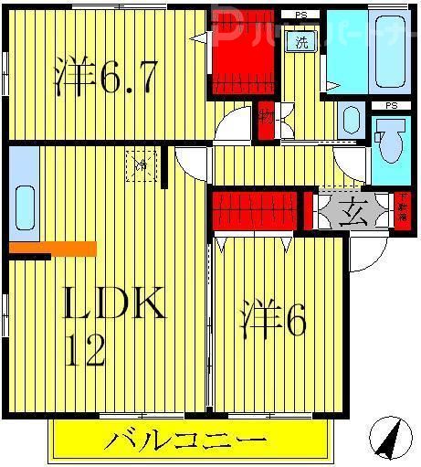 1階の間取り図