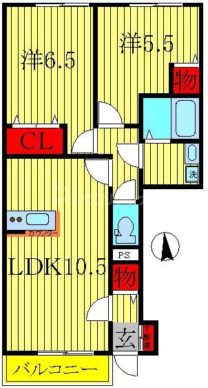 1階の間取り図