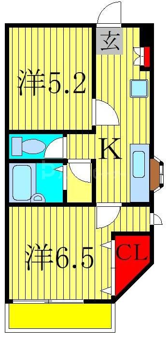 2階の間取り図