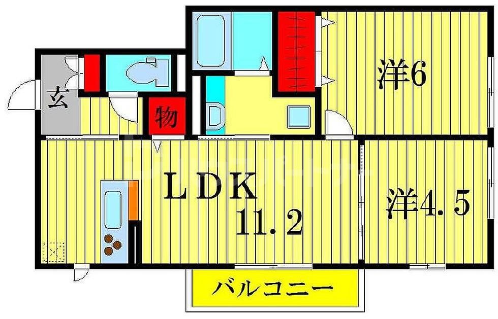 2階の間取り図