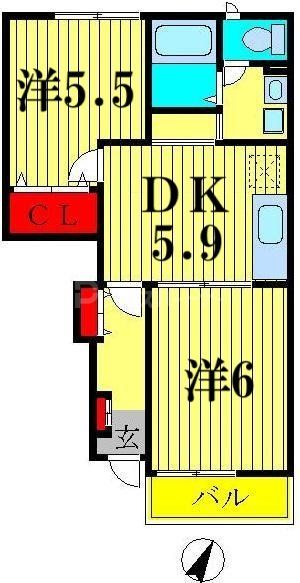 1階の間取り図