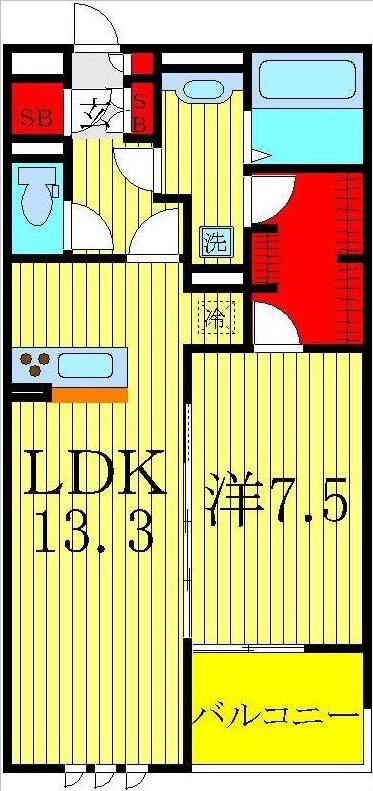 2階の間取り図