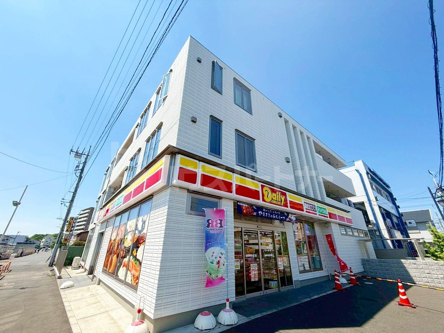 柏市豊四季の賃貸マンションの外観