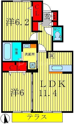 1階の間取り図
