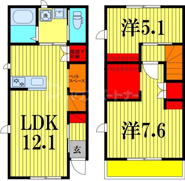 2階の間取り図