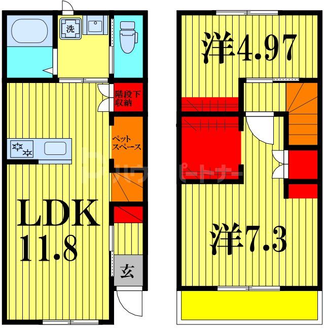 1階の間取り図