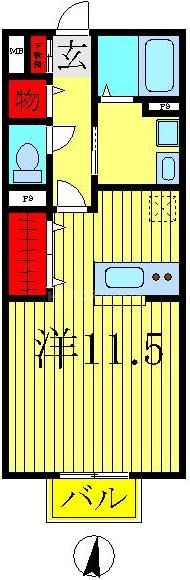 2階の間取り図