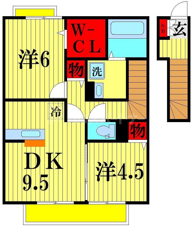 2階の間取り図