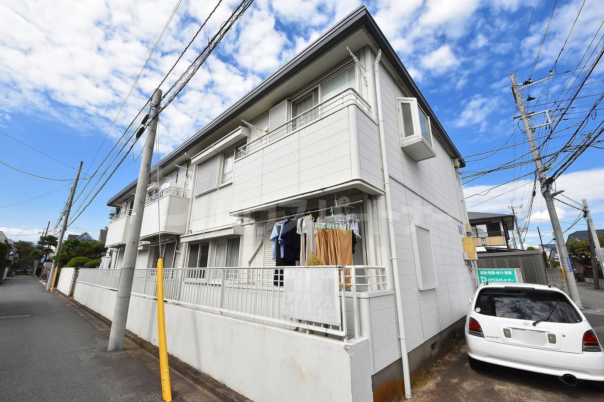 柏市明原２丁目の賃貸アパートの外観