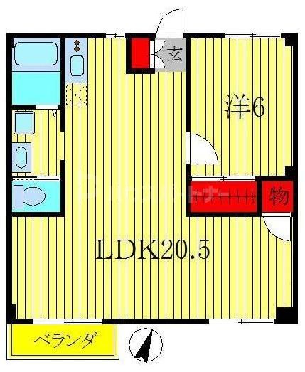 2階の間取り図