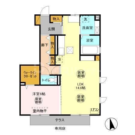 1階の間取り図