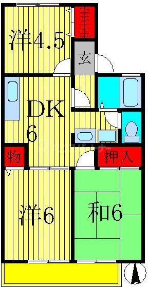 2階の間取り図