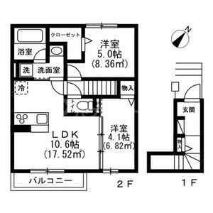 2階の間取り図