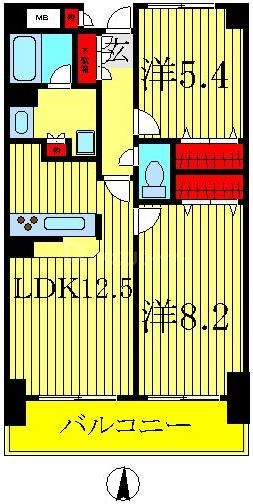 6階の間取り図
