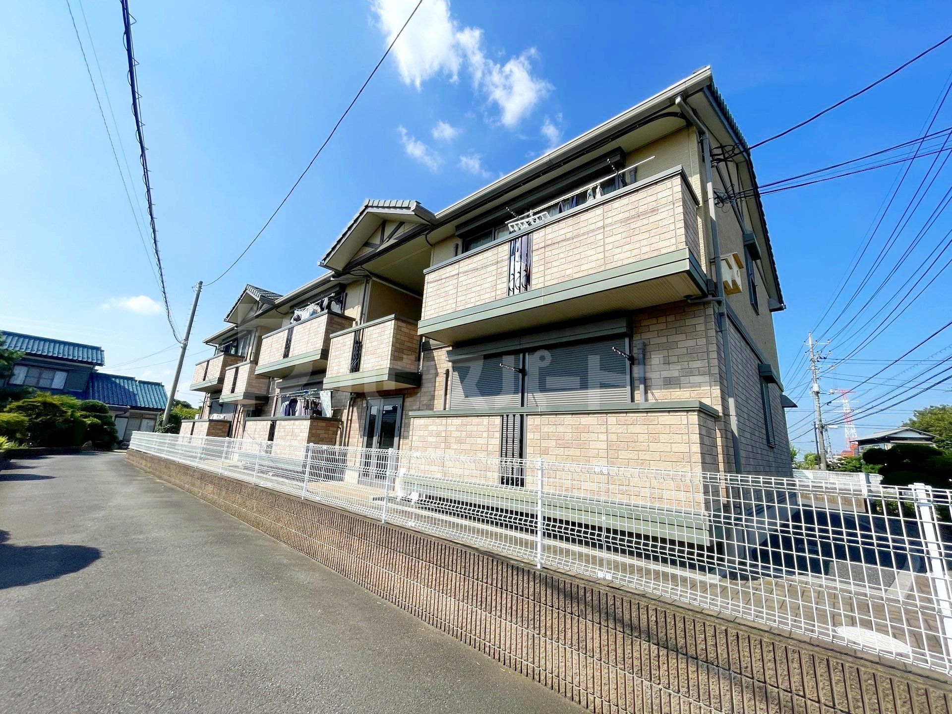 柏市松ケ崎の賃貸アパートの外観