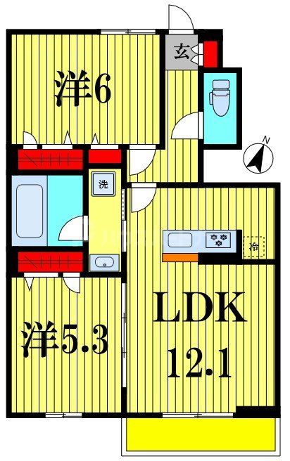 1階の間取り図