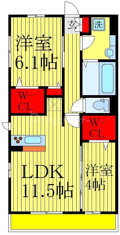 1階の間取り図