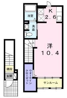 2階の間取り図