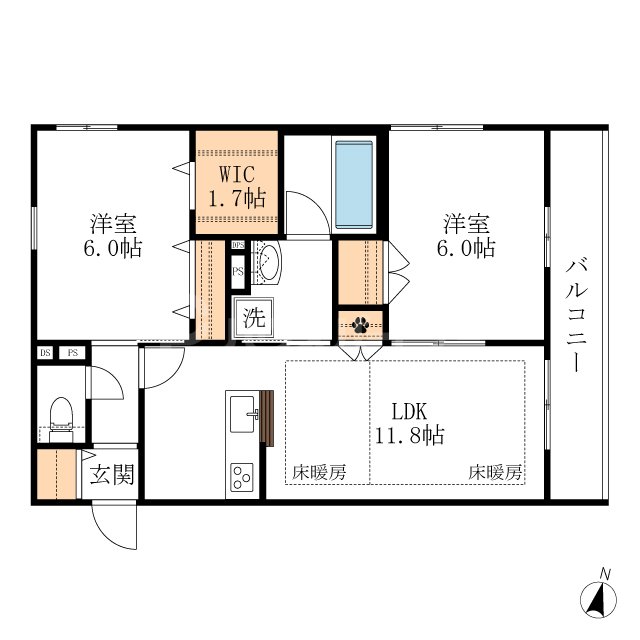 3階の間取り図