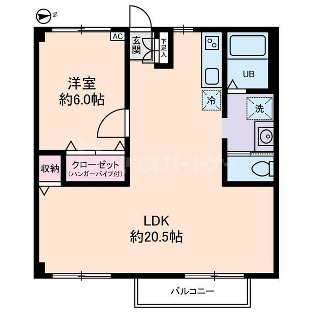 2階の間取り図