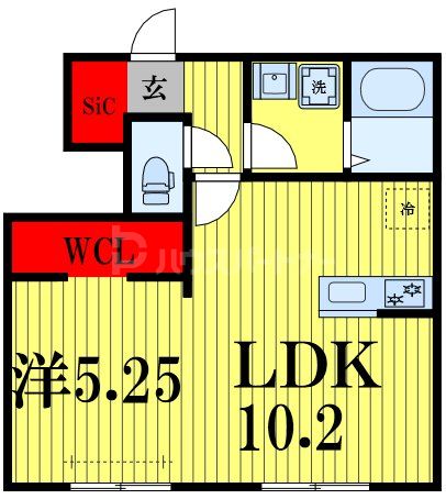 1階の間取り図