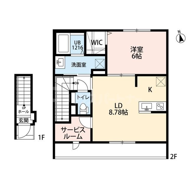 2階の間取り図