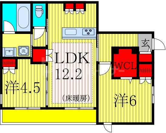 1階の間取り図