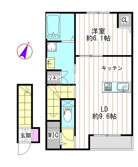 2階の間取り図
