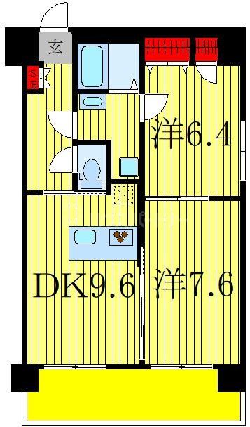 1階の間取り図