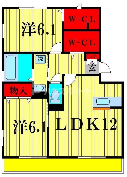 3階の間取り図
