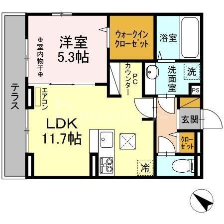 1階の間取り図