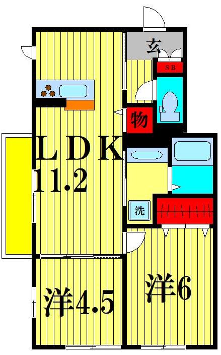 2階の間取り図