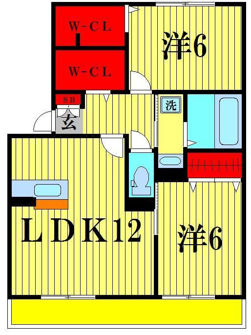 1階の間取り図