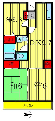 4階の間取り図