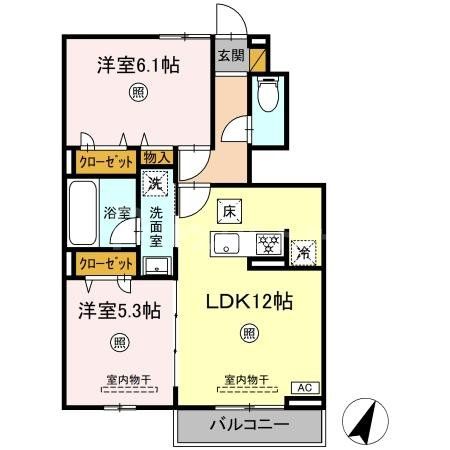 1階の間取り図