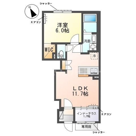 1階の間取り図