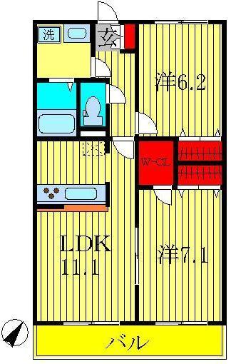 1階の間取り図