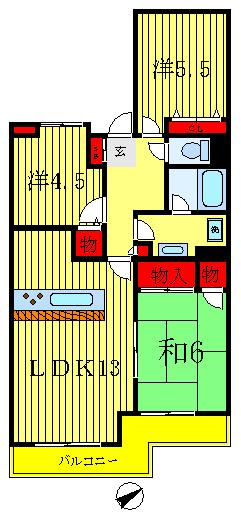 3階の間取り図