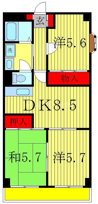 5階の間取り図