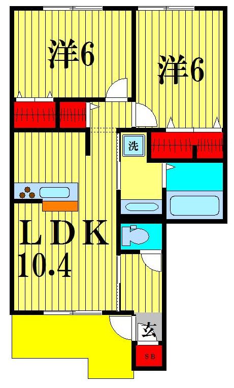 1階の間取り図