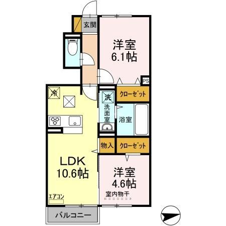 1階の間取り図