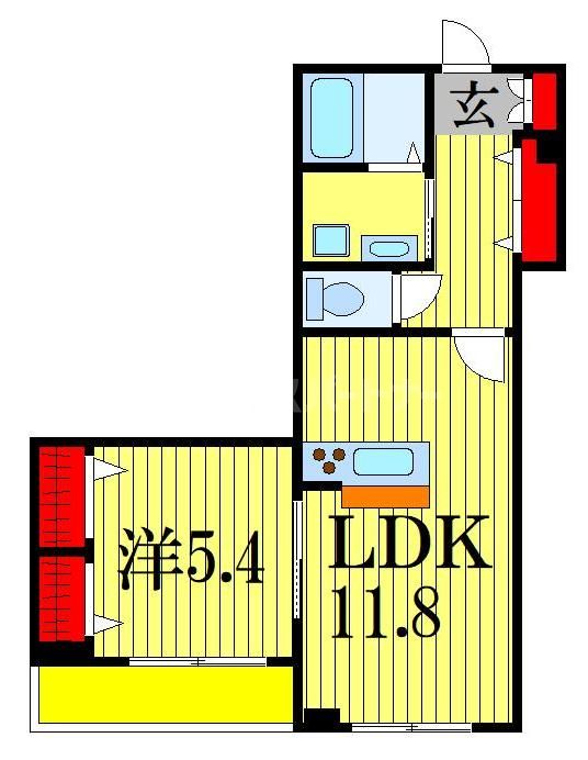 2階の間取り図