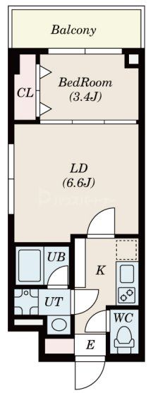 4階の間取り図