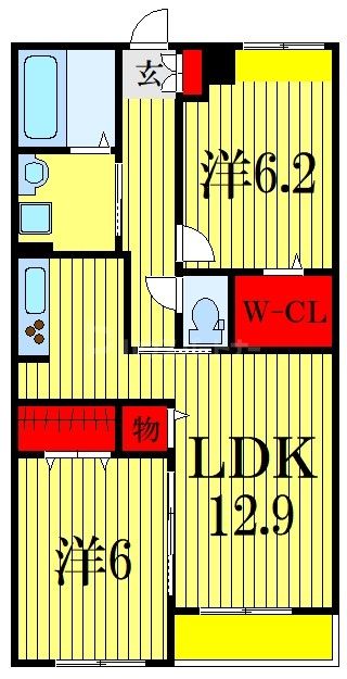 1階の間取り図