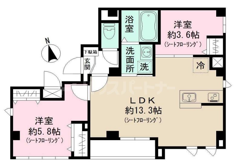 2階の間取り図
