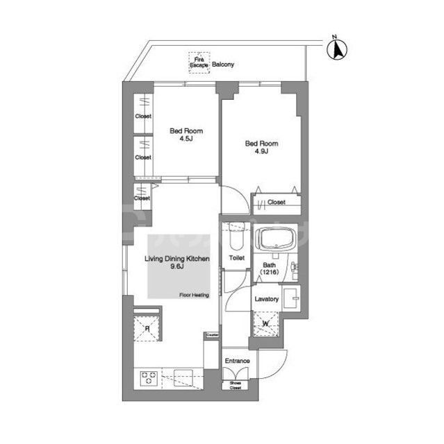 2階の間取り図