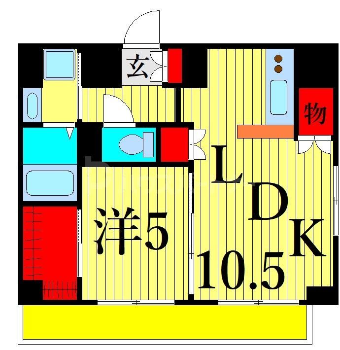 6階の間取り図