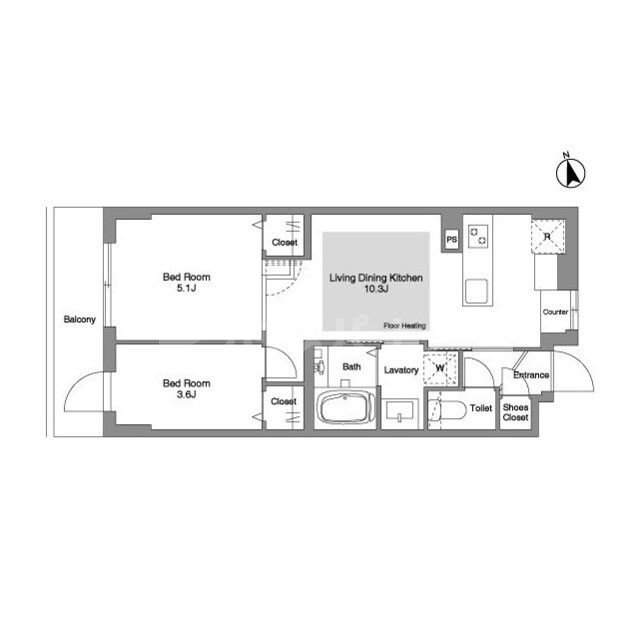 5階の間取り図